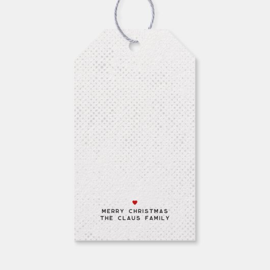 Ho. Ho. Ho. Chic, Edgy & Leuk Wit & Zwart Cadeaulabel (Achterkant)