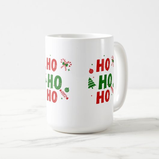 Ho Ho Ho Christmas Mug Koffiemok (Voorkant rechts)