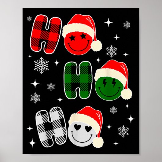 Ho Ho Ho Christmas Pajama For Kids Men Women Xmas  Poster (Voorkant)