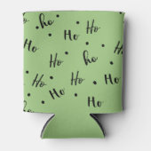 Ho Ho Ho Christmas Red Background Blikjeskoeler (Voorkant)