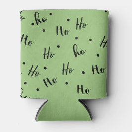 Ho Ho Ho Christmas Red Background Blikjeskoeler