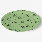 Ho Ho Ho Christmas Red Background Papieren Bordje (Gekanteld)