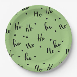 Ho Ho Ho Christmas Red Background Papieren Bordje