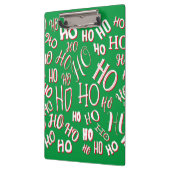 HO HO HO Christmas text pattern white green red Klembord (Links)