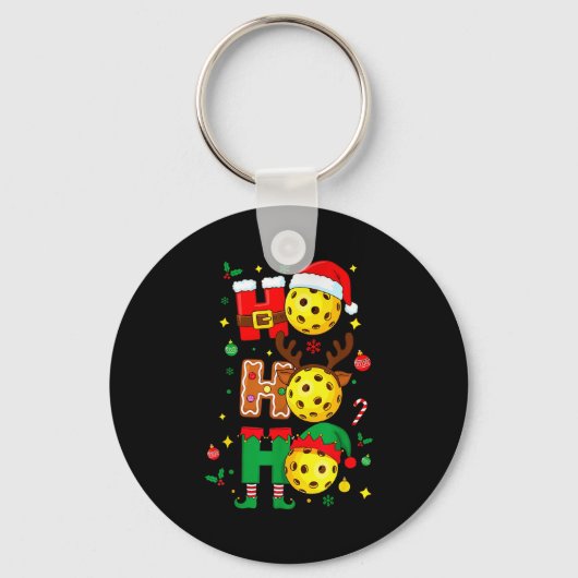 Ho Ho Ho Ckleball Christmas, Funny Paddle Players  Sleutelhanger (Voorkant)