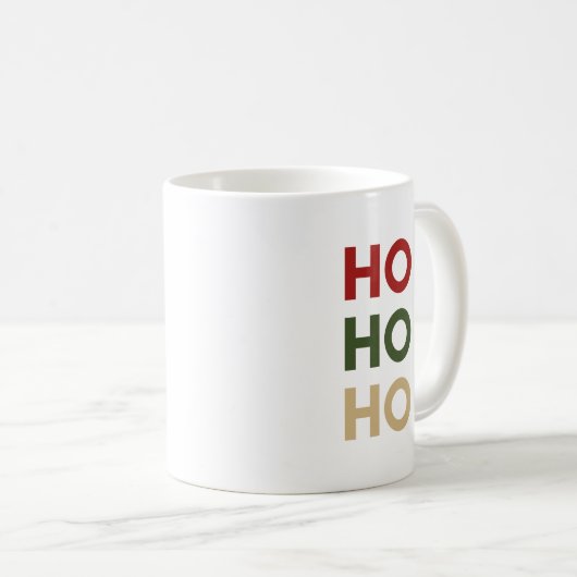 Ho Ho Ho Coffee/Hot Chocolate Mok (Voorkant rechts)