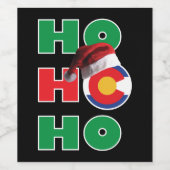 Ho Ho Ho Colorado Wijn Etiket (Enkel label)