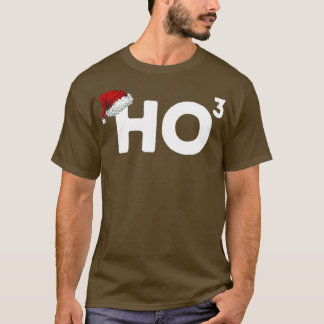 Ho Ho Ho Cubed Funny Kerstmis 3 T-shirt