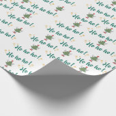 Ho Ho Ho Dancing Kerstboom Inpakpapier (Hoek)