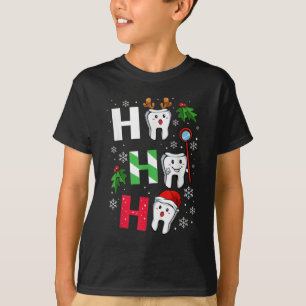 HO HO HO DENTIS PRETTIG KERSTFEEST T-SHIRT