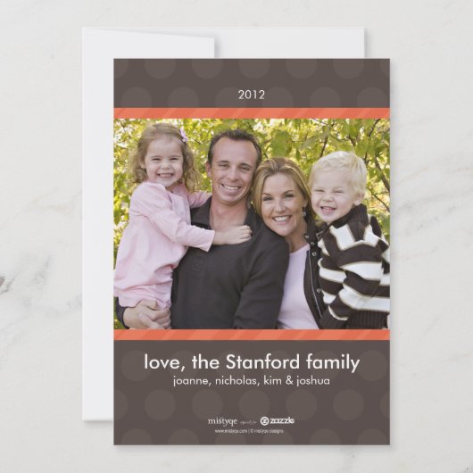 Ho Ho Ho! Double Sided 4 Photo Holiday Card Feestdagenkaart (Achterkant)