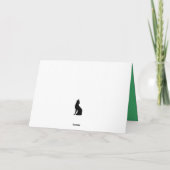 Ho Ho Ho Drie Katten Vrolijk Kerst Wenskaart Kaart (Achterkant)