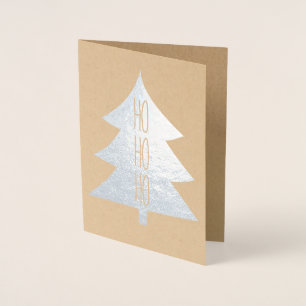 Ho Ho Ho - Editable Foil kerstkaart Folie Kaarten