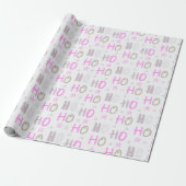 Ho Ho Ho en Stars Pastel Modern Christmas Cadeaupapier (Uitgerold)