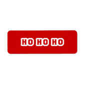 HO HO HO ETIKET (Voorkant)