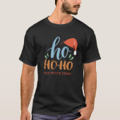 Ho Ho Ho Familie Kerst Mannen T-shirt (Voorkant)