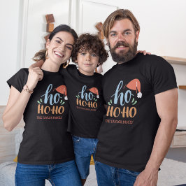 Ho Ho Ho Familie Kerst Mannen T-shirt