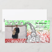 Ho Ho Ho Feestdagen Fotokaart Feestdagenkaart (Voorkant / Achterkant)