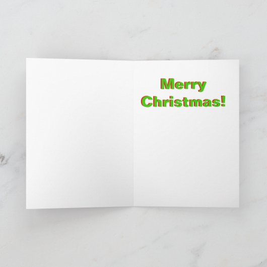 HO HO HO FEESTDAGEN KAART (Binnen)