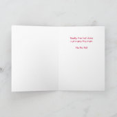 Ho Ho Ho Feestdagen Kaart (Binnen)