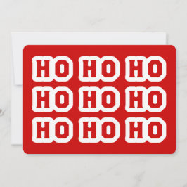 HO HO HO FEESTDAGENKAART