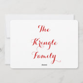 HO HO HO FEESTDAGENKAART (Achterkant)