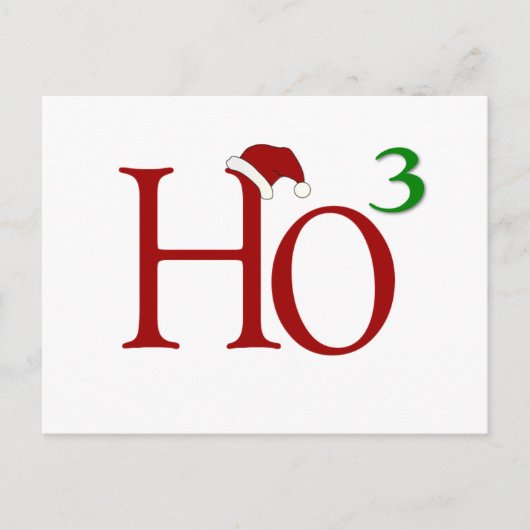 Ho Ho Ho Feestdagenkaart (Voorkant)