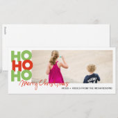 Ho Ho Ho Feestdagenkaart (Voorkant / Achterkant)