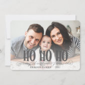 HO HO HO FEESTDAGENKAART (Voorkant)