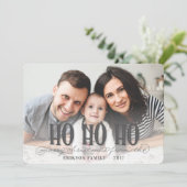 HO HO HO FEESTDAGENKAART (Staand voorkant)