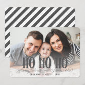 HO HO HO FEESTDAGENKAART (Voorkant / Achterkant)