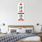 Ho Ho Ho Feestelijke Kerstvakantie Canvas Afdruk (Insitu (Slaapkamer))