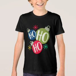 Ho Ho Ho Festive-kerstamenfamilie komt overeen met Tri-Blend Shirt