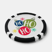 Ho Ho Ho Festive-kerstkerstfamilie komt overeen me Poker Chips (Enkel)