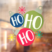 Ho Ho Ho Festive-kerstkerstfamilie komt overeen me Raamsticker (Vel 2)