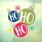 Ho Ho Ho Festive-kerstkerstfamilie komt overeen me Raamsticker (Vel 3)