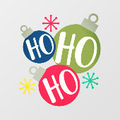 Ho Ho Ho Festive-kerstkerstfamilie komt overeen me Raamsticker (Vel)