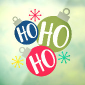 Ho Ho Ho Festive-kerstkerstfamilie komt overeen me Raamsticker (Vel 3)