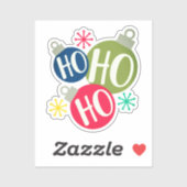 Ho Ho Ho Festive-kerstkerstfamilie komt overeen me Sticker (Vel)