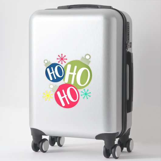 Ho Ho Ho Festive-kerstkerstfamilie komt overeen me Sticker (Koffer)