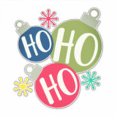 Ho Ho Ho Festive-kerstkerstfamilie komt overeen me Sticker (Voorkant)