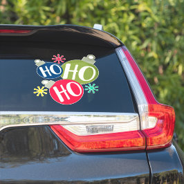 Ho Ho Ho Festive-kerstkerstfamilie komt overeen me Sticker