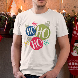Ho Ho Ho Festive-kerstkerstfamilie komt overeen me Tri-Blend Shirt