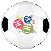 Ho Ho Ho Festive Kerstmis Modern Holiday Voetbal (Gedraaid)