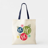 Ho Ho Ho Festive Kerstmis Modern Tote Bag (Achterkant)