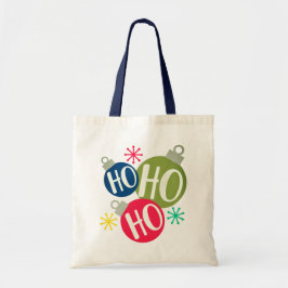 Ho Ho Ho Festive Kerstmis Modern Tote Bag