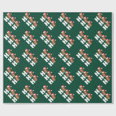 Ho Ho Ho Football | Funny Christmas Season Humor Cadeaupapier (Vlak)