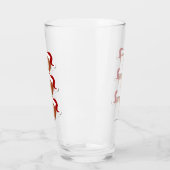 Ho Ho Ho Football | Funny Christmas Season Humor Glas (Links)