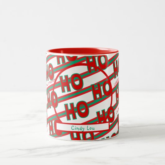 Ho Ho Ho Foto Kerst Mok (Center)