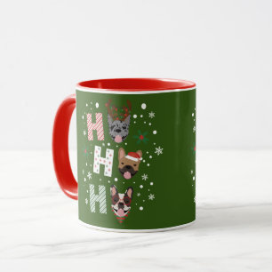 Ho Ho Ho Franse Bulldog Vrolijk Kerstfeest Mok